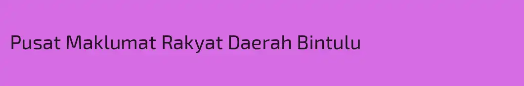 Pusat Maklumat Rakyat Daerah Bintulu